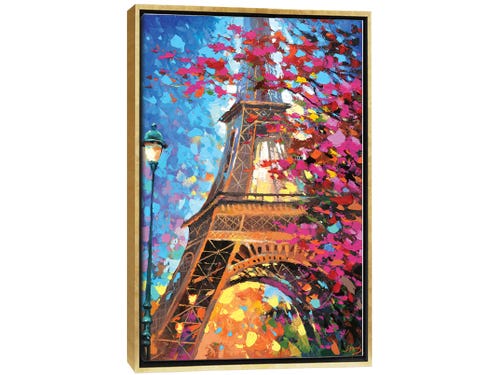 Paris otoño y lampara diamantes 30 x 40