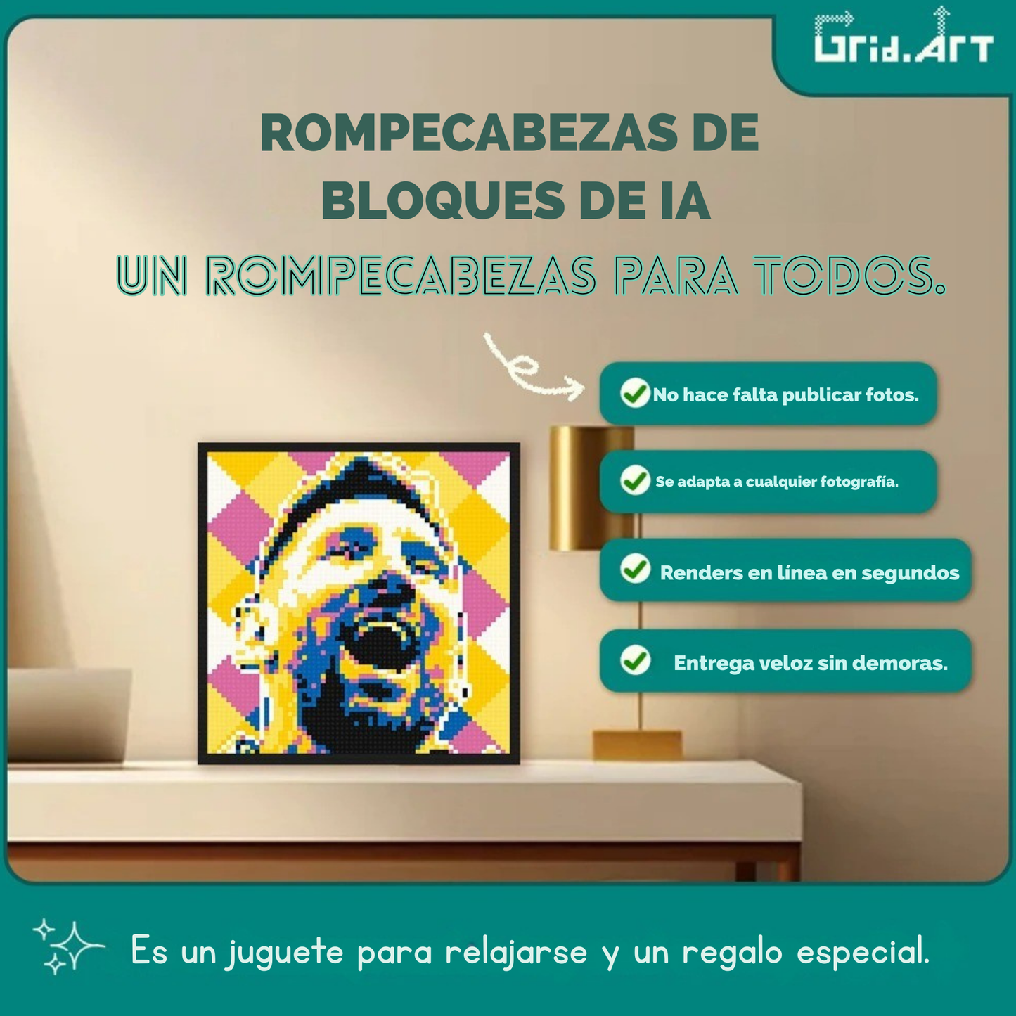 Bloques Pixel Art Personalizados – Convierte tu foto en arte único