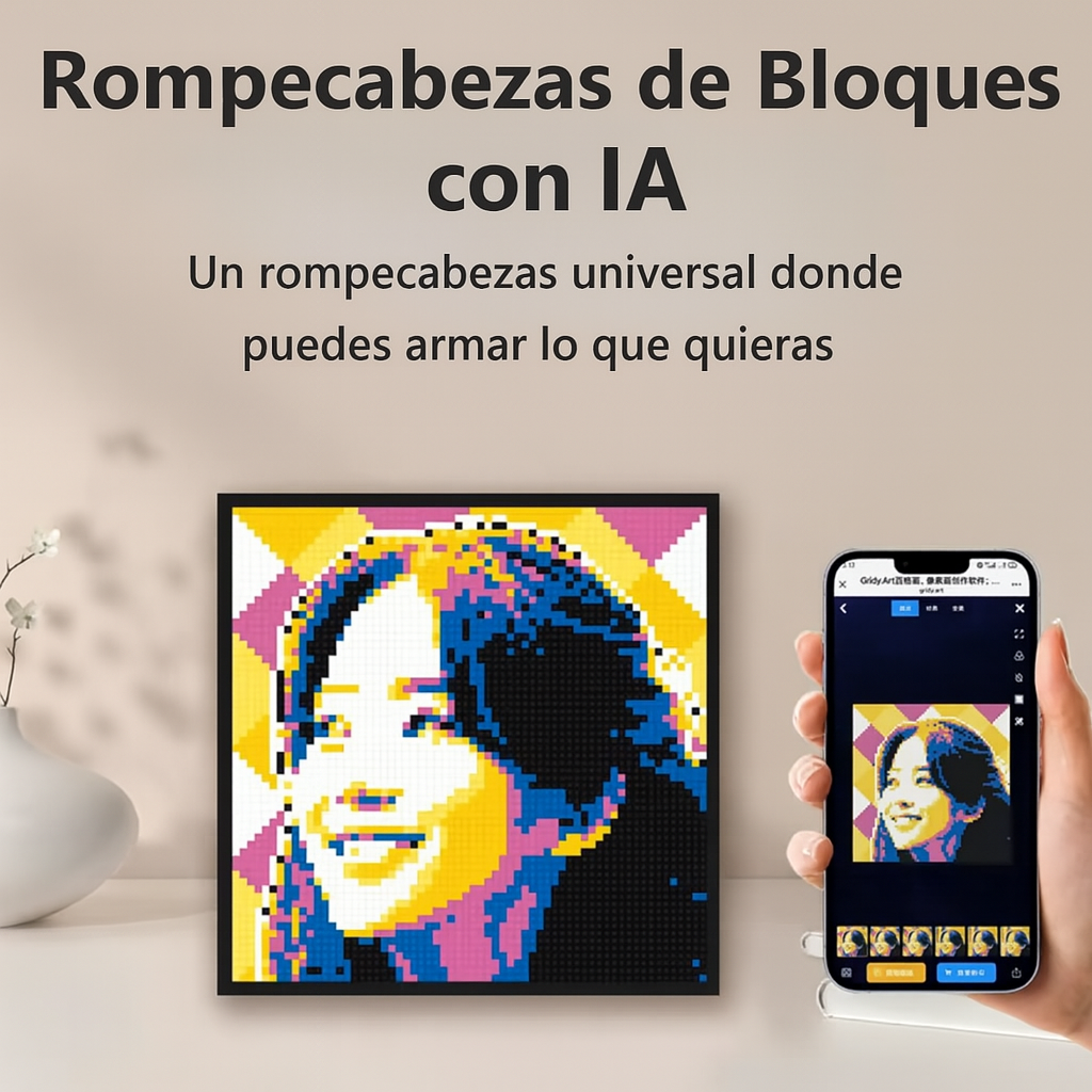 Bloques Pixel Art Personalizados – Convierte tu foto en arte único