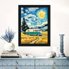 Noche estrellada Van Arte con diamantes 30x40