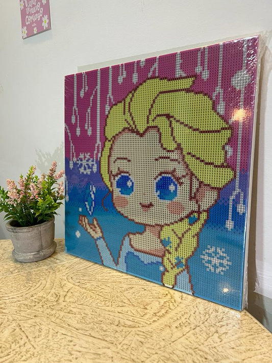 Frozen Arte con diamantes 30x30 + Marco
