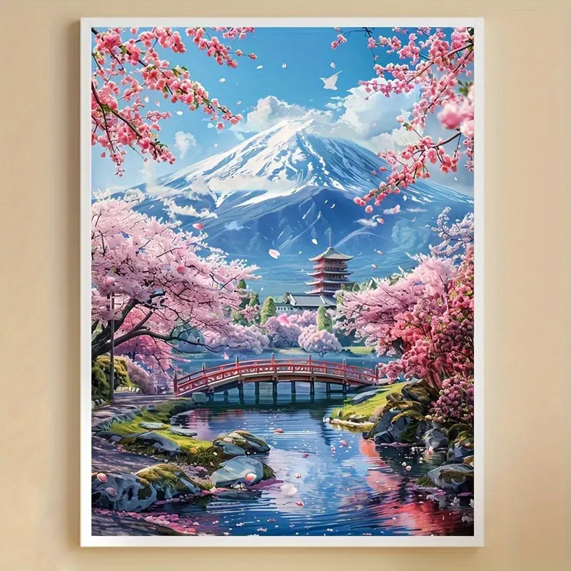 Japon Arte con diamantes 30x40