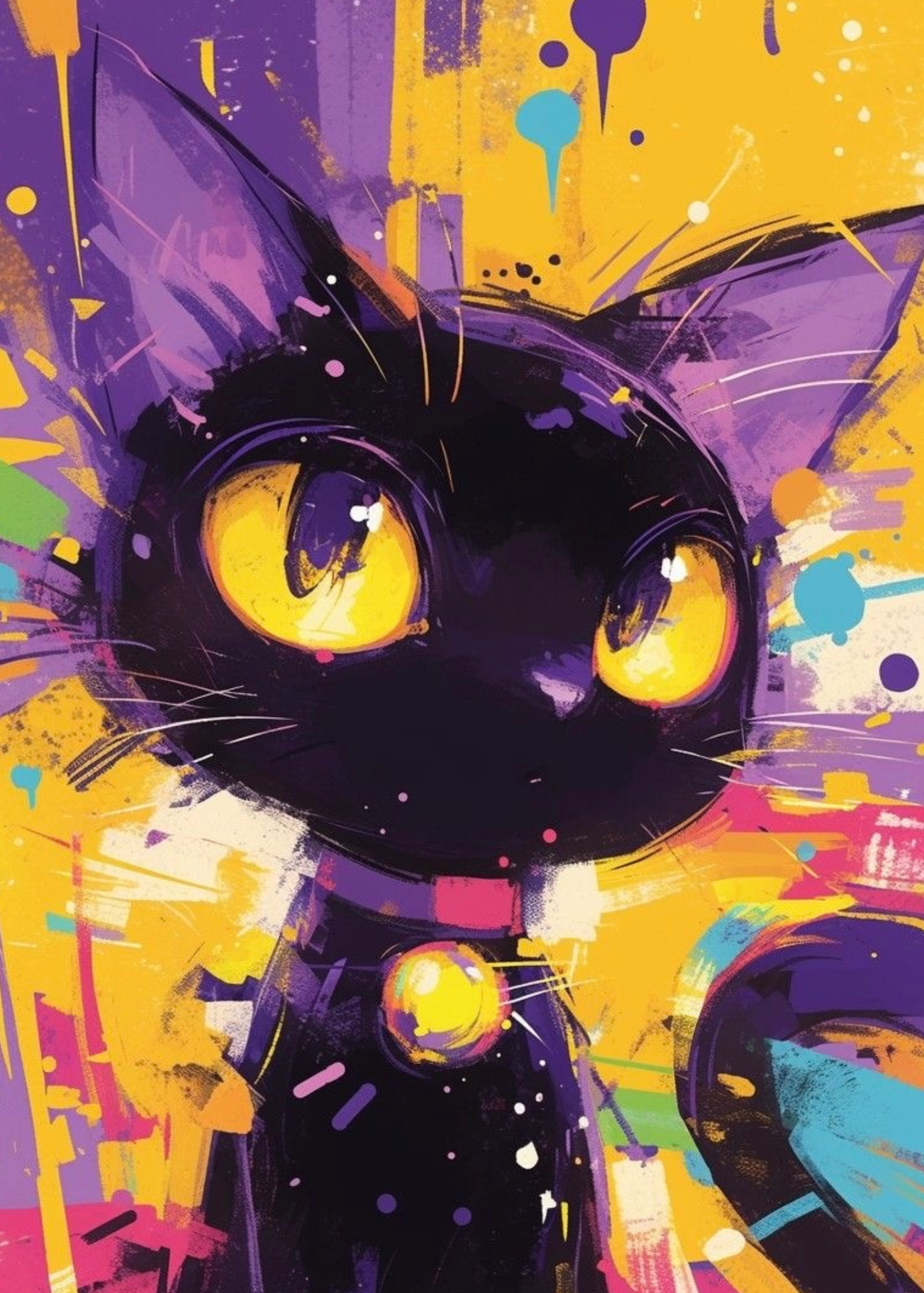 Gato Urbano | Animales by Diamantivo 30 x 40