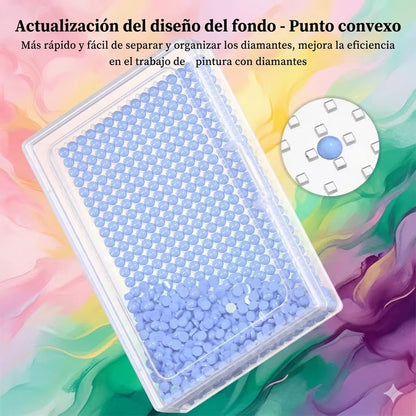Kit de 11 Bandejas para Diamond Painting con Tapas y Caja Organizadora