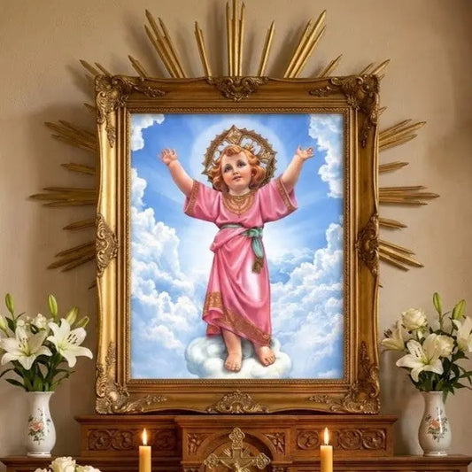 Divino Niño Premium Arte con diamantes 50 x 40