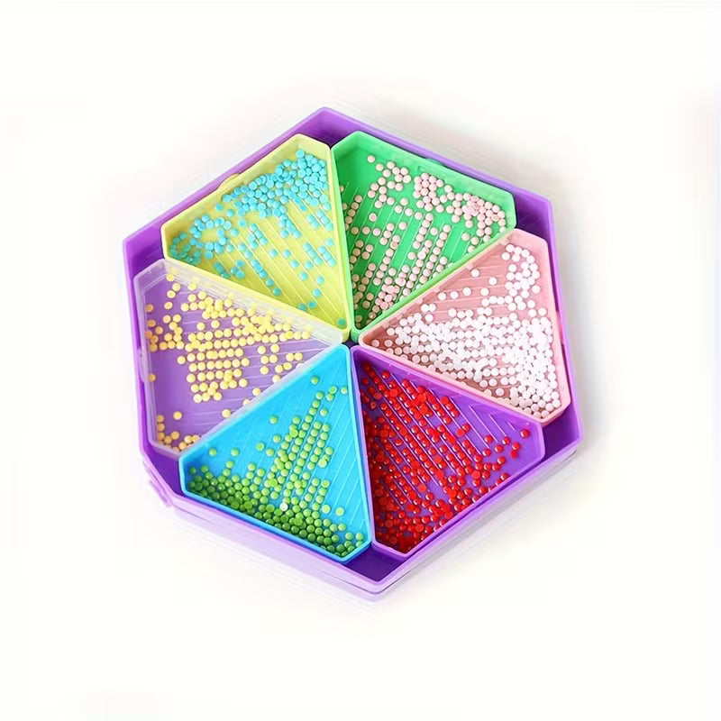 Set de Accesorios para Diamond Painting con Caja Organizadora de 28 Compartimentos