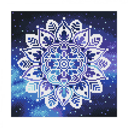 Mandala Arte con Cristales 30 x 30 Brilla en la oscuridad