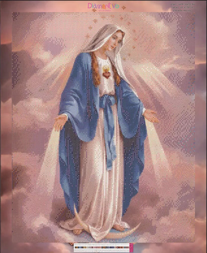 Virgen de la Milagrosa Premium Arte con diamantes 50 x 40