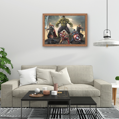 The avengers Arte con diamantes 30x40