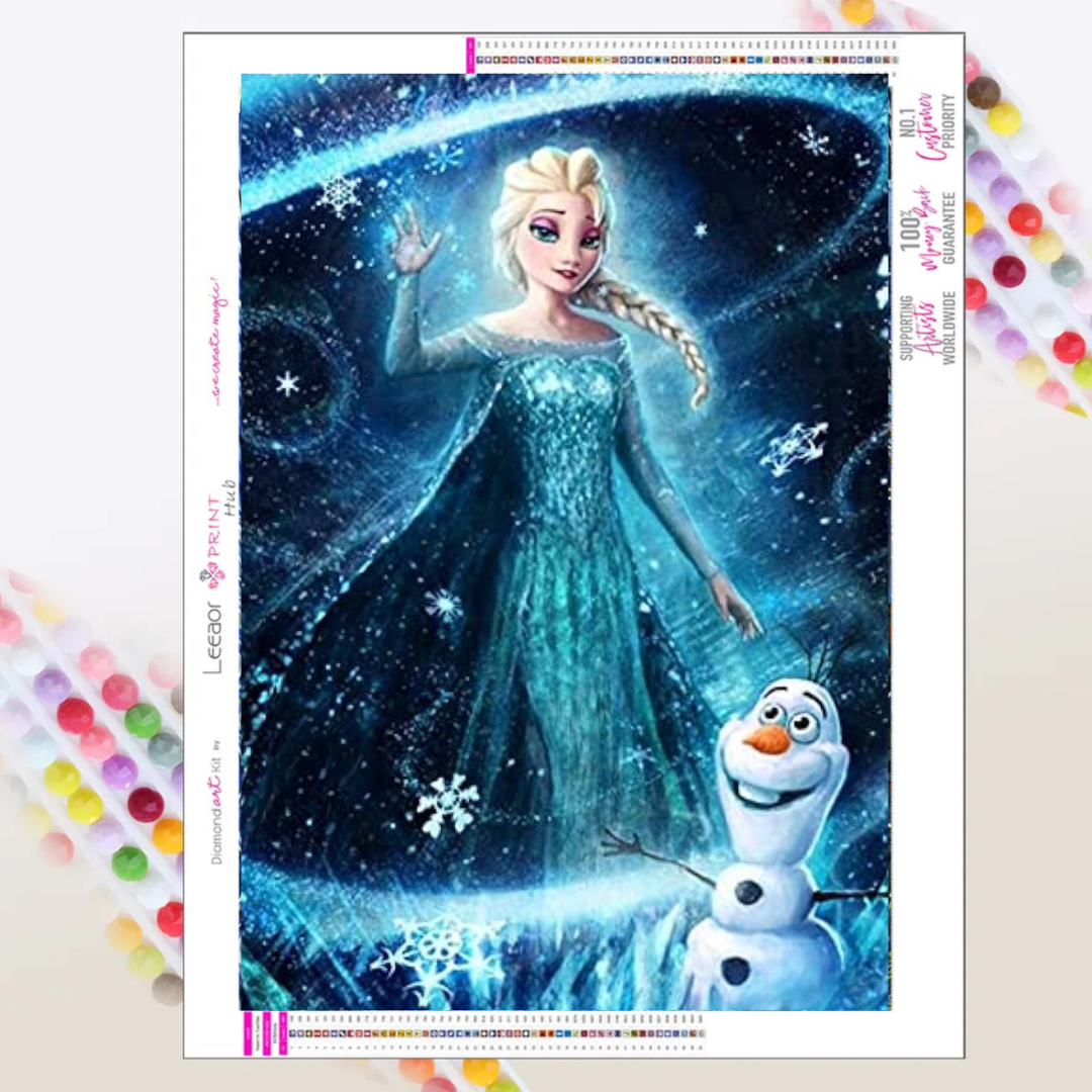 Frozen 1  Arte con diamantes 30x40