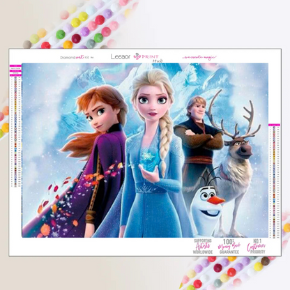 Frozen 2 Arte con diamantes 30x40