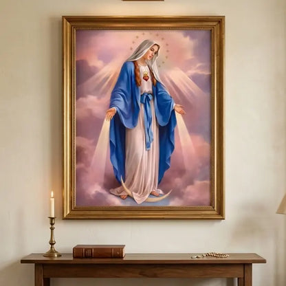 Virgen de la Milagrosa Premium Arte con diamantes 50 x 40