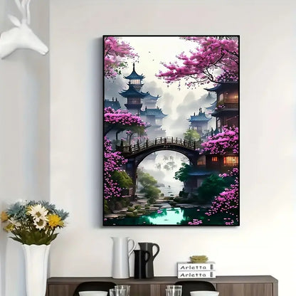 Japon Arte con diamantes 30x40