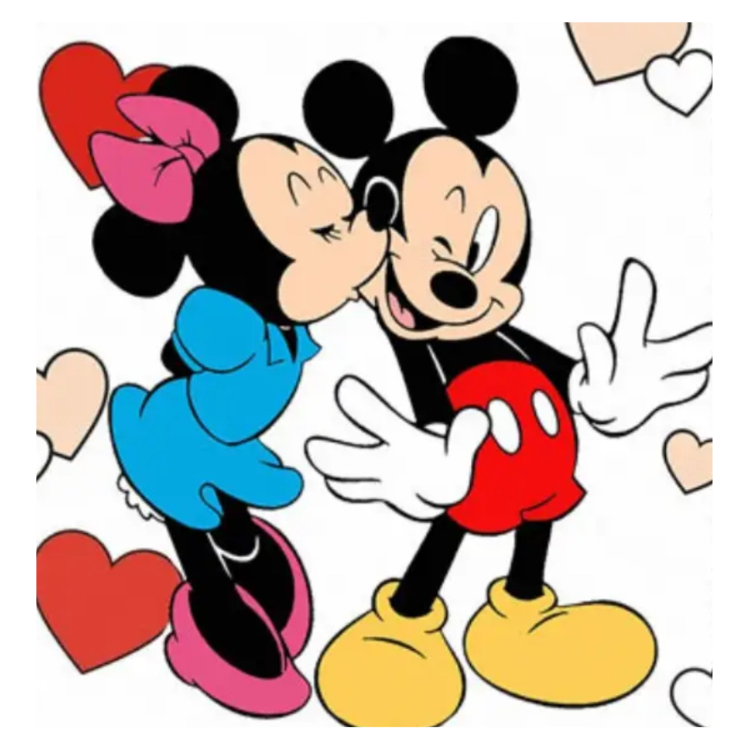 Mickey y Minnie 1 Pintura con Números 40 x 40