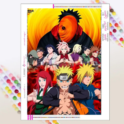 Naruto 1 Arte con diamantes  30x40