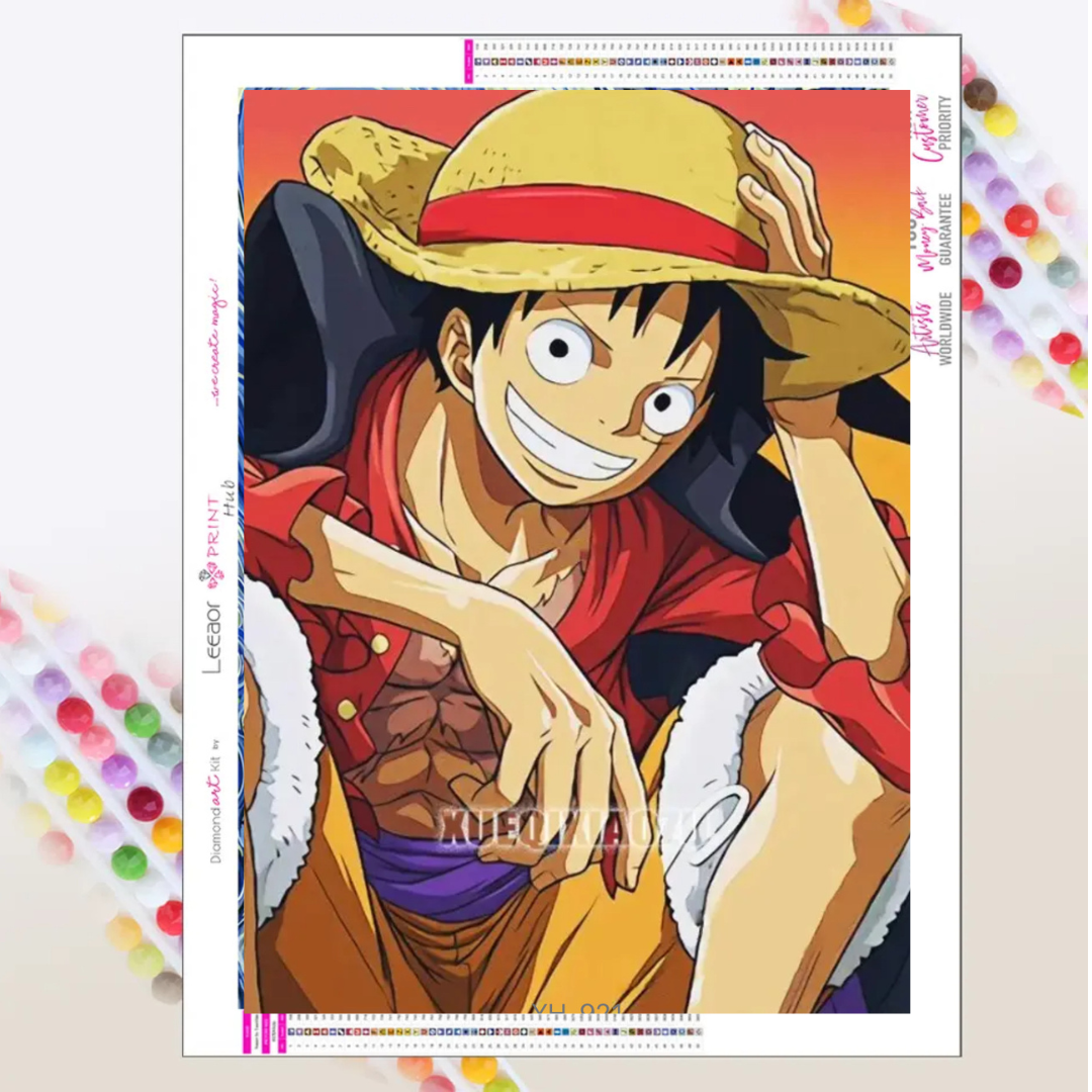 One Piece 7 Arte con diamantes 30x40