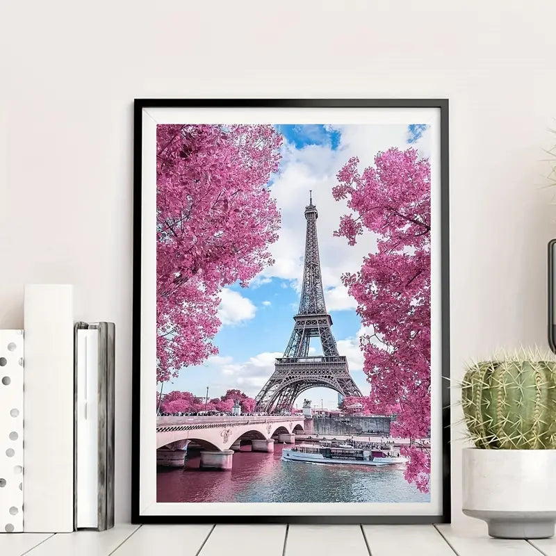 Paris 5 Arte con diamantes 30x40