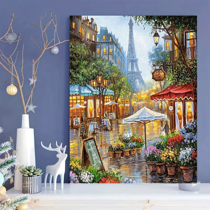 Paris 3 Arte con diamantes 30x40