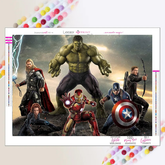 The avengers Arte con diamantes 30x40