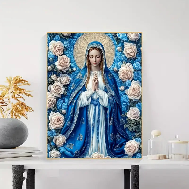 Virgen Inmaculada Arte con diamantes 30x40