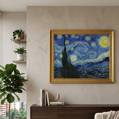 Noche estrellada Premium Arte con diamantes 50 x 40