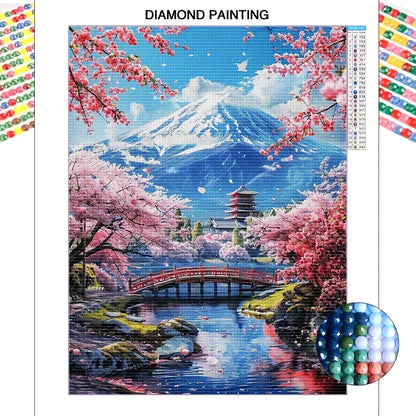 Japon Arte con diamantes 30x40