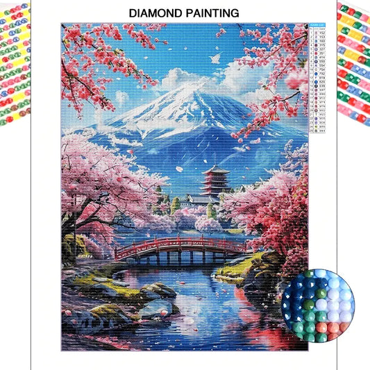 Japon Arte con diamantes 30x40