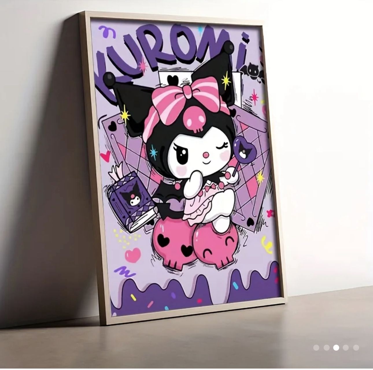Kuromi Arte con diamantes 30x40