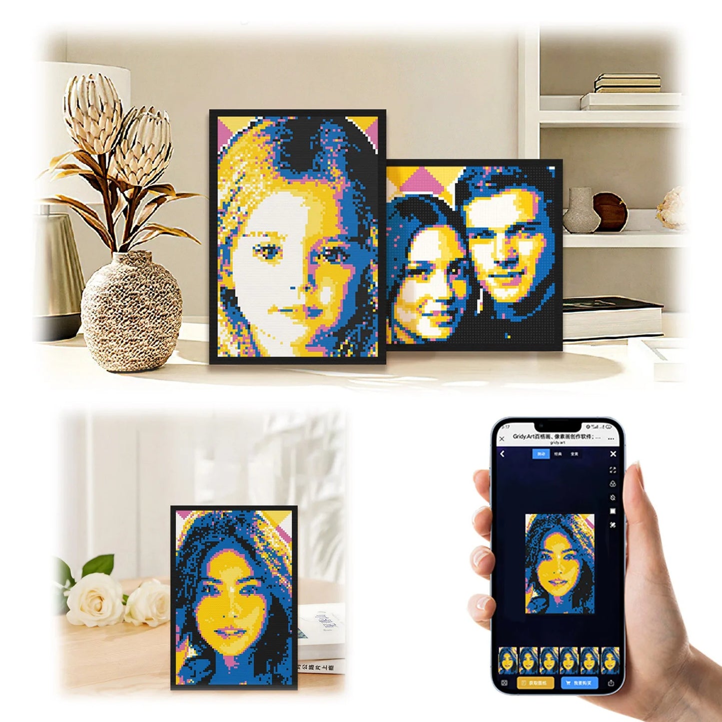 Bloques Pixel Art Personalizados – Convierte tu foto en arte único