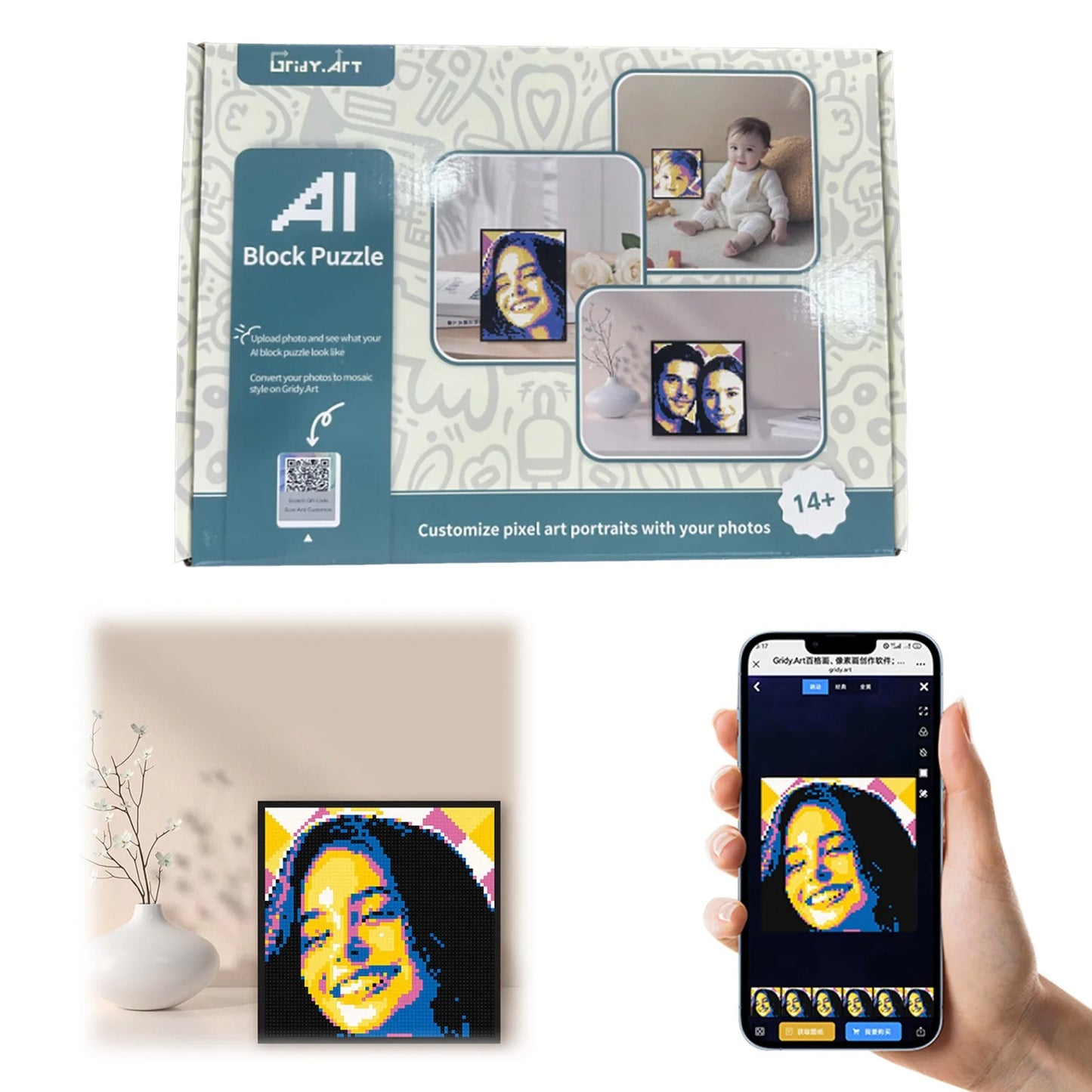 Bloques Pixel Art Personalizados – Convierte tu foto en arte único