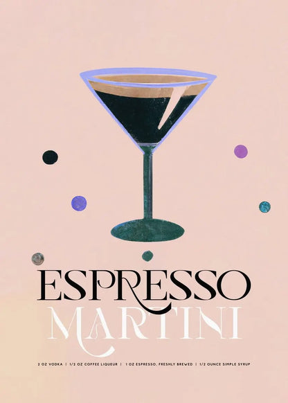 Cuadro de diamantes Espresso Martini - Happy Hour by Diamantivo