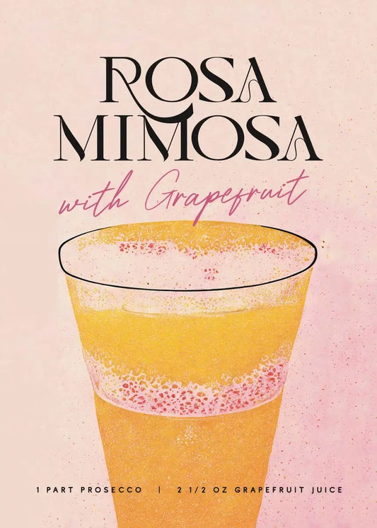 Cuadro de diamantes Rosa Mimosa - Happy Hour by Diamantivo